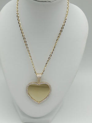 Collier et pendentif coeur