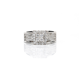 Bague GRAPPE de diamants